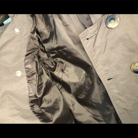 Nordstrom LAL Peplum Trench Coat Jacket - Picture 8 of 8